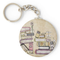 i am a bookworm keychains