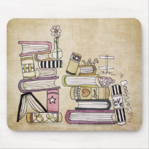 i am a bookworm mousepads