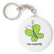 I am a butterfly key chains