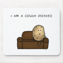 I am a couch potato mouse pads