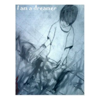 I am a dreamer manga anime postcard