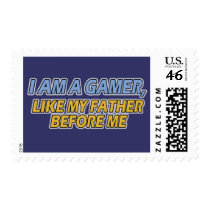 I Am a Gamer, Like My Father Before Me Postage Stamp
