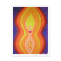 I am a goddess affirmation card postcards