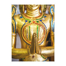 i am a golden god stretched canvas prints