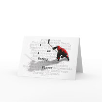 I am a Hockey Player greeting & note cards
