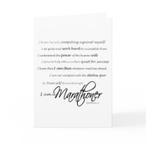 I Am a Marathoner - Best Of Luck cards