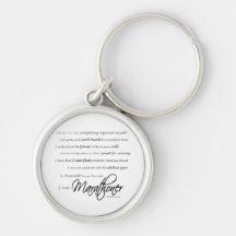 I Am a Marathoner Keychain