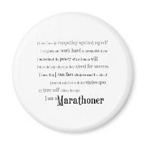 I am a Marathoner magnets