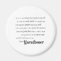 I am a Marathoner Magnets