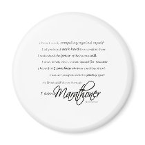 I am a Marathoner - Script magnets
