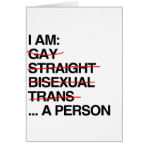 I AM A PERSON GREETING CARD