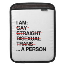 I AM A PERSON iPad SLEEVE