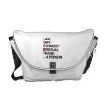 I AM A PERSON COMMUTER BAGS