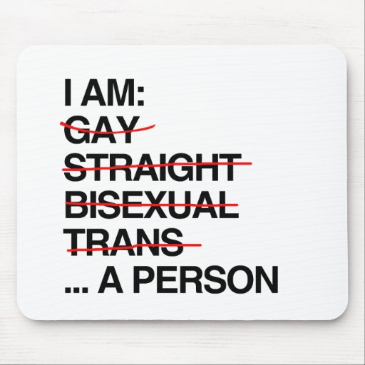 I AM A PERSON MOUSE PADS