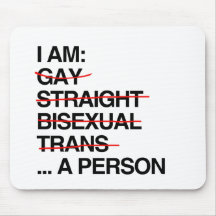 I AM A PERSON MOUSEPADS