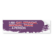 I AM A PERSON -.png bumper stickers