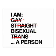 I AM A PERSON POSTCARDS