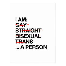 I AM A PERSON POSTCARDS