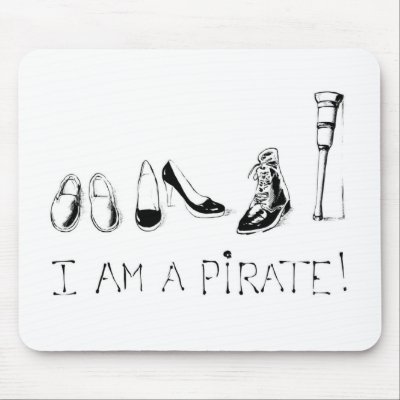 I am a pirate ! mouse mat by ArletteM