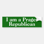 I am a Prager Republican Bumber Sticker Bumper Stickers