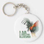 I Am A Rooster Illusion keychains