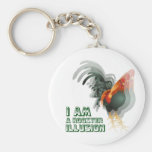 I Am A Rooster Illusion keychains