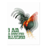 I Am A Rooster Illusion postcards