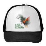 I Am A Rooster Illusion hats