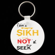I Am A Sikh, Not A Seek keychains