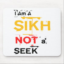 I Am A Sikh, Not A Seek mousepads