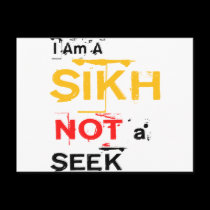 I Am A Sikh, Not A Seek postcards