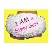 I AM a Sissy Gurl postcards