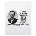 I Am A Slow Walker But I Never Walk Back Quote Custom Letterhead