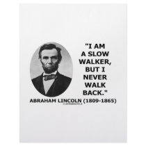 I Am A Slow Walker But I Never Walk Back Quote Custom Letterhead