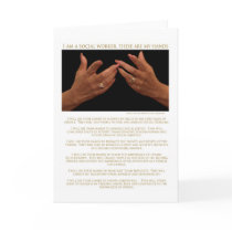 I Am A Social Worker, These Are My Hands Cards