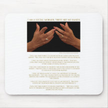 I Am A Social Worker, These Are My Hands Mouse Pad