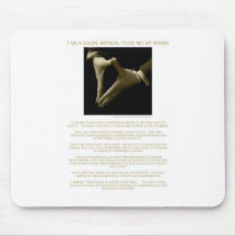 I Am A Social Worker, These Are My Hands ! Mouse Mats