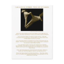 I Am A Social Worker, These Are My Hands ! postcards by SocialWorkArt I Am A Social Worker, These Are My Hands ! postcards