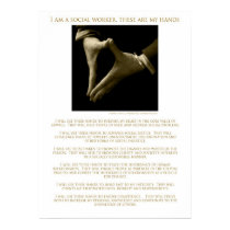 I Am A Social Worker, These Are My Hands ! posters