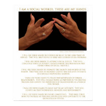 I Am A Social Worker, These Are My Hands-Poster posters