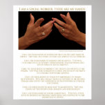 I Am A Social Worker, These Are My Hands-Poster posters