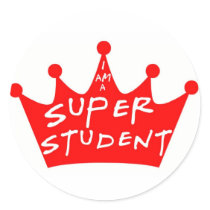 I Am A Super Student stickers by malibuitalian I Am A Super Student stickers