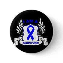 I am a Survivor - Anal Cancer Pinback Button