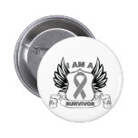 I am a Survivor - Brain Cancer buttons