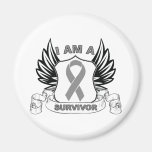 I am a Survivor - Brain Cancer magnets