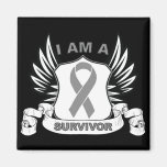I am a Survivor - Brain Cancer magnets