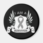 I am a Survivor - Brain Cancer magnets