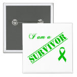 I am a Survivor - Green Ribbon Pins