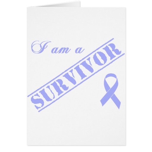 I am a Survivor - Lavender Ribbon Cards