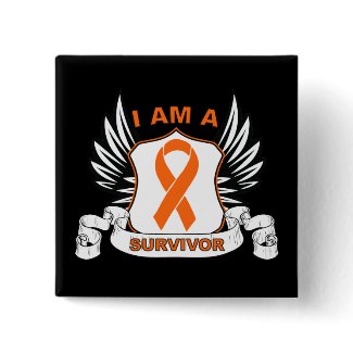 I am a Survivor - Leukemia button